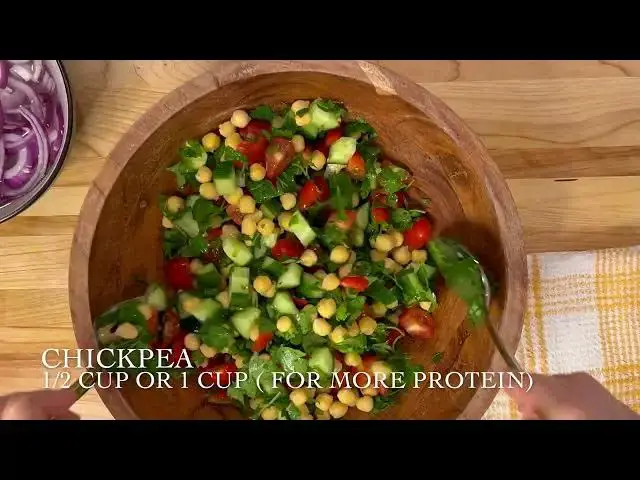 'Video thumbnail for High Protein Chickpea Salad Recipe | Healthy & Easy Meal Prep Idea'