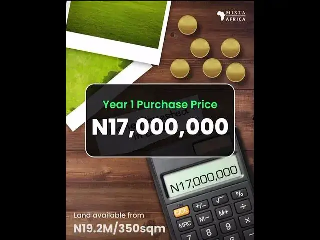 'Video thumbnail for Elms Garden plots are still available for sale. Prices start from N15.5M #realestate'