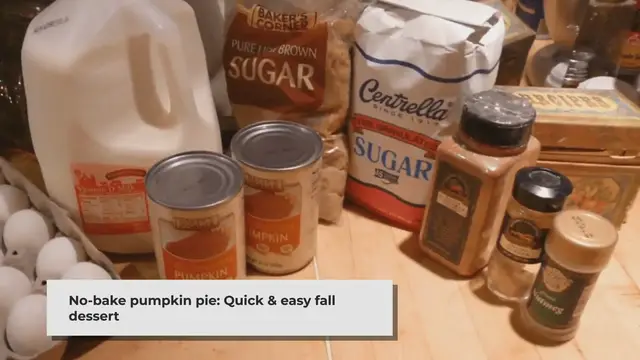 'Video thumbnail for Easy No-Bake Pumpkin Pie: A Quick Fall Dessert'