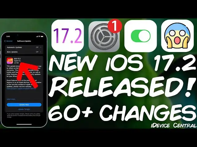 'Video thumbnail for iOS 17.2 RELEASED With Over 60 CHANGES! Should You Update?'