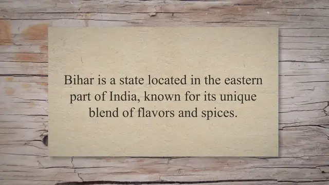 'Video thumbnail for Exploring the Rich and Diverse Bihar Food Culture: Traditional Dishes, Influences, Festivals, and Societal Significance'