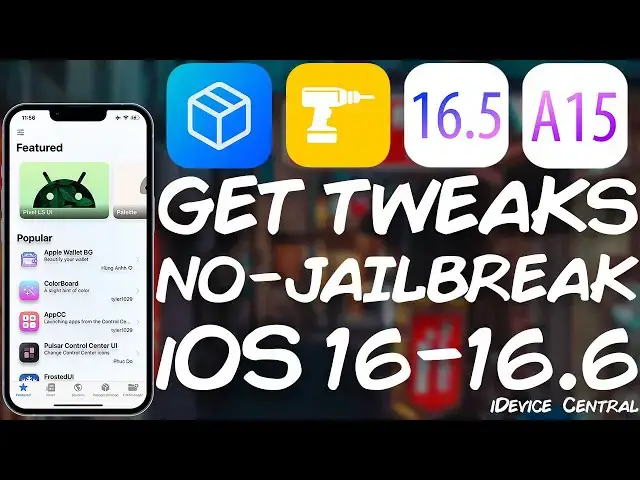 'Video thumbnail for iOS 16.0 - 16.6 b1 A12+ INSTALL TWEAKS WITHOUT JAILBREAK: Misaka Package Manager v3.1.1 RELEASED!'