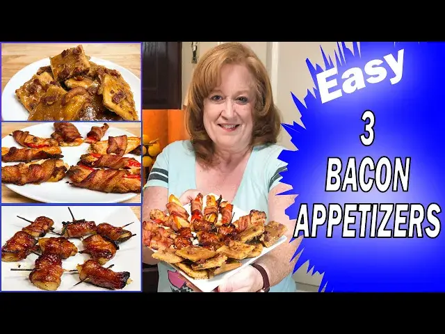 'Video thumbnail for EASY 3 BACON APPETIZERS | 5 INGREDIENT OR LESS APPETIZERS | COOK WITH ME'