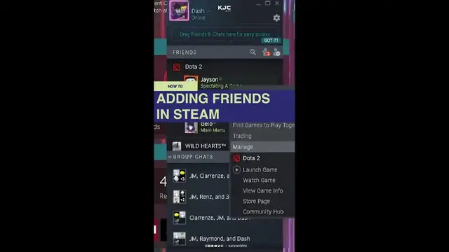 'Video thumbnail for How to add friends in Steam'