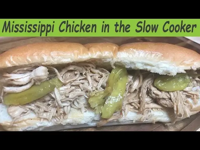 'Video thumbnail for MISSISSIPPI CHICKEN IN THE SLOW COOKER | 5 INGREDIENTS'