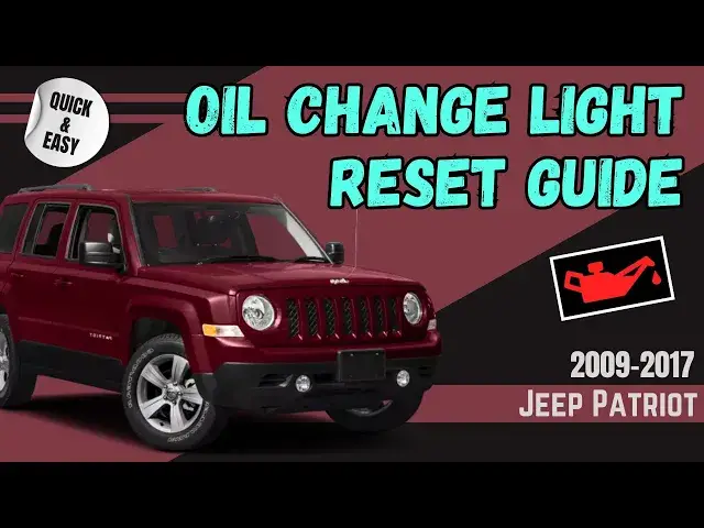 'Video thumbnail for Say Goodbye to Oil Change Minder: Jeep Patriot Oil Light Reset Guide (Quick & Simple) 🔧'