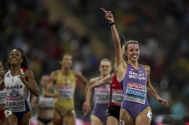 'Video thumbnail for Easy 800m win for Keely Hodgkinson at UK Athletics Championships'