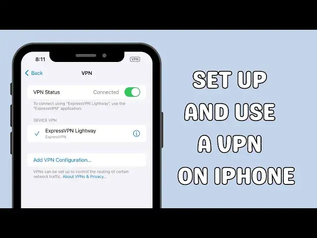 'Video thumbnail for How to set up and use a VPN on iPhone'