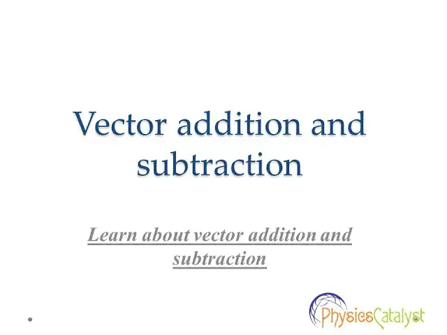 'Video thumbnail for vector addition and subtraction'