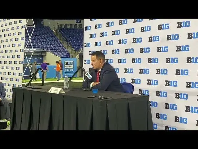 'Video thumbnail for Curt Cignetti on Indiana football's quarterback situation'