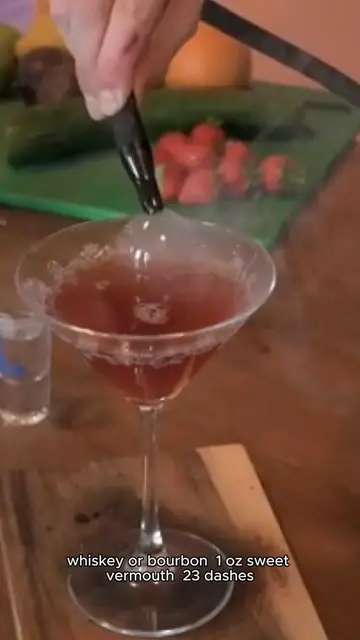 'Video thumbnail for Manhattan Cocktail recipe '