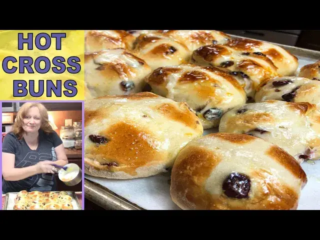 'Video thumbnail for HOMEMADE HOT CROSS BUNS | Step by Step Guide to Perfect Easter Bread'