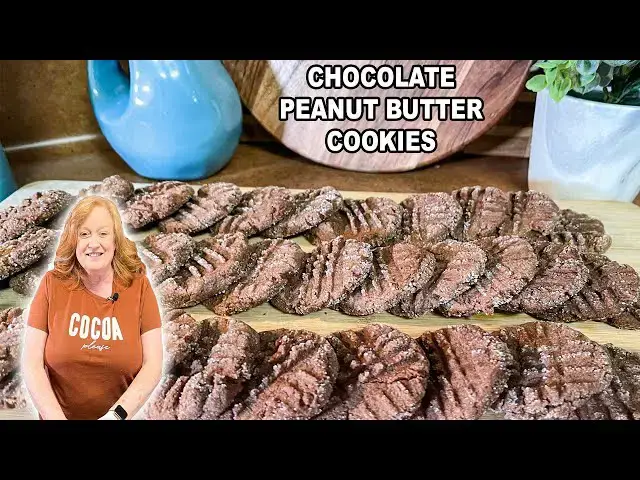 'Video thumbnail for Chocolate PEANUT BUTTER COOKIES'