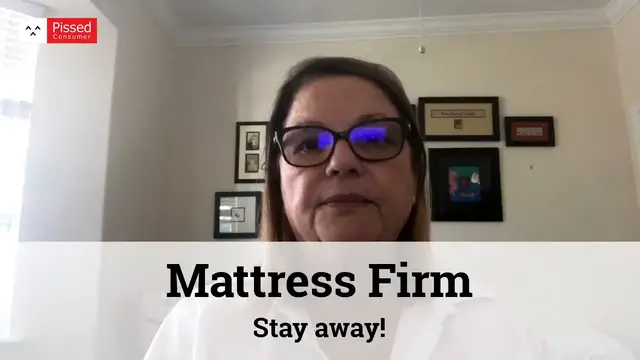 'Video thumbnail for Mattress Firm Reviews "Nobody has contacted me to replace/resolve/compensate!"'