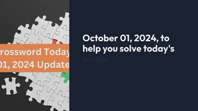 'Video thumbnail for Eugene Sheffer Crossword Today answers October 01, 2024 Updated'