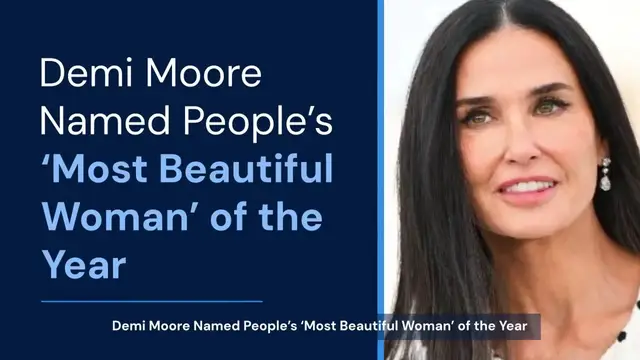 'Video thumbnail for Demi Moore crowns as 'Most Beautiful Woman''