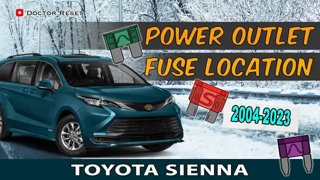 'Video thumbnail for Toyota Sienna Power Outlet Fuse Location: A Complete Guide from 2004 to 2023'