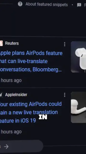 'Video thumbnail for AirPods & iOS 19: Real-Time Translation is HERE!'