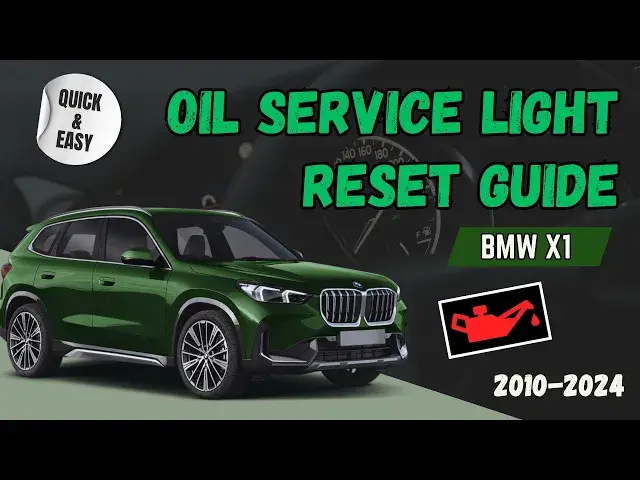 'Video thumbnail for BMW X1 (E84 F48 U11) Maintenance Hack: Reset Your Engine Oil Service Light (2010-2024) 🛠'