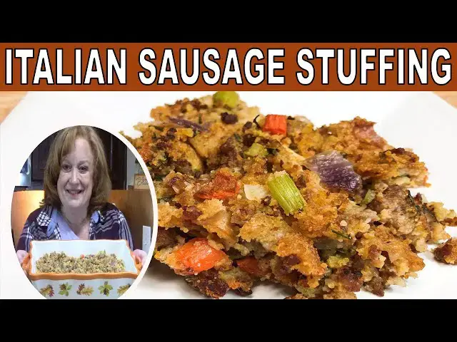 'Video thumbnail for SAUSAGE AND CORNBREAD STUFFING RECIPE | HOLIDAY SIDE DISH THANKSGIVING'