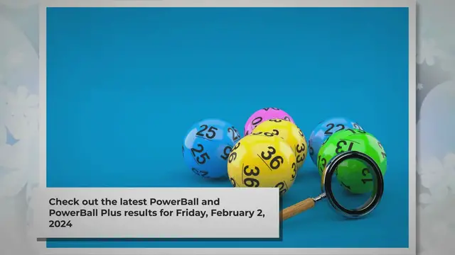 'Video thumbnail for SA PowerBall and PowerBall Plus Results: Friday, 2 February 2024'