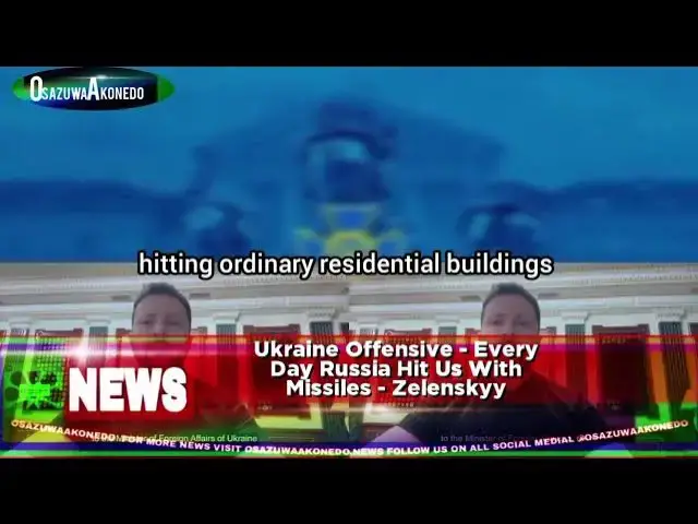'Video thumbnail for Ukraine Offensive - Every Day Russia Hit Us With Missiles - Zelenskyy'