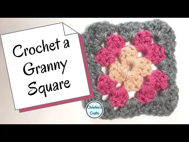 'Video thumbnail for How to Crochet a Granny Square for Beginners'