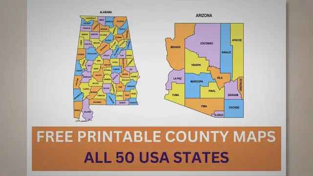 'Video thumbnail for USA County Maps: Editable & Printable State County Maps'