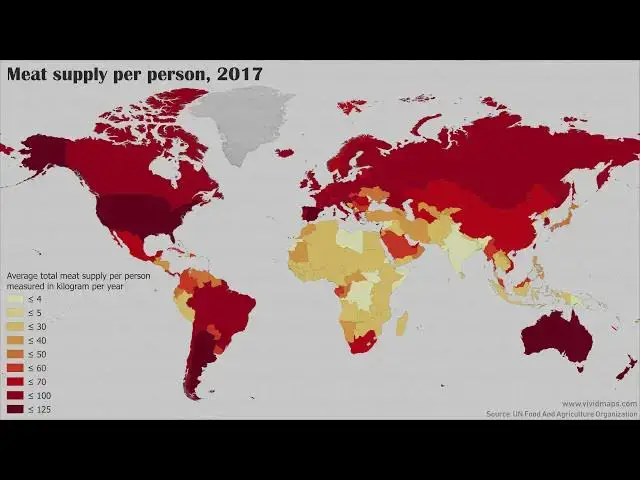 'Video thumbnail for Meat Consumption in the World'