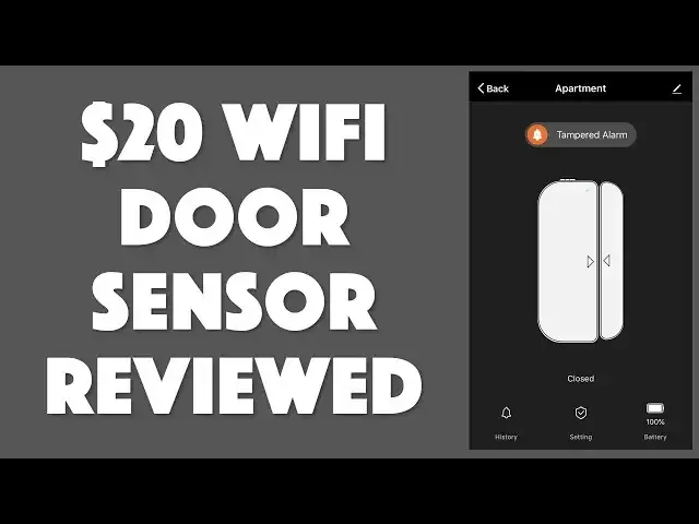 'Video thumbnail for The Budget "Pumice" WiFi Door Window Sensor Reviewed'