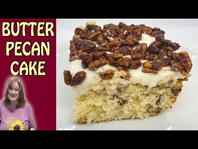 'Video thumbnail for Homemade BUTTER PECAN CAKE Recipe with Buttercream Frosting'