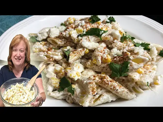 'Video thumbnail for "MEXICAN STREET CORN" PASTA SALAD RECIPE | Pasta Salad with Mexican Street Corn Flavors'