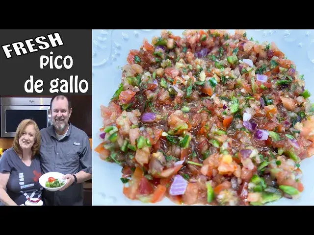 'Video thumbnail for EASY PICO DE GALLO Homemade Recipe | Red Mexican Salsa | Mild, Medium or Hot'