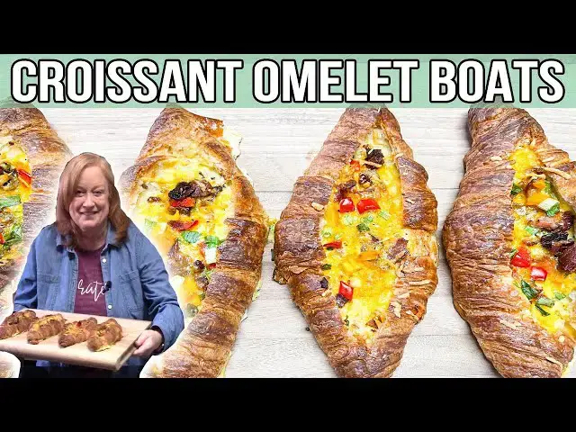 'Video thumbnail for CROISSANT OMELET BOATS Delicious Breakfast or Brunch Idea'