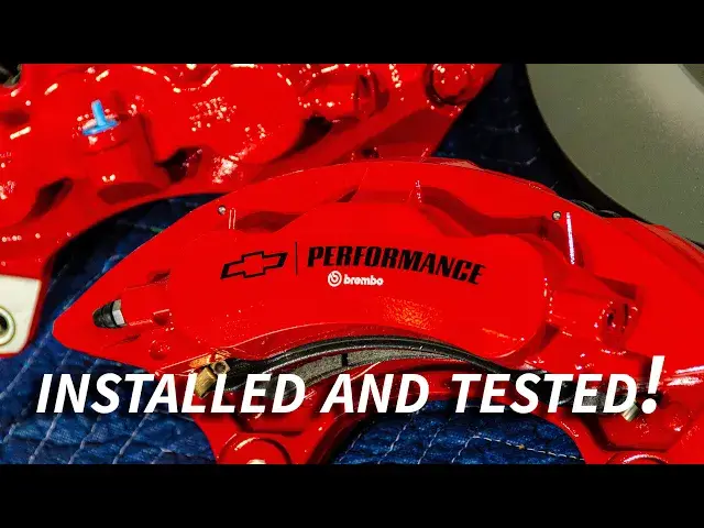 'Video thumbnail for Chevrolet Performance Brembo Brakes Installed & Tested'