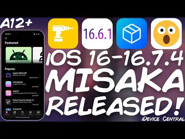 'Video thumbnail for iOS 16 - 16.7.4 JAILBREAK NEWS: Misaka v8.0.1 RELEASED With Support For iOS 16 - 16.7.4, ALL DEVICES'