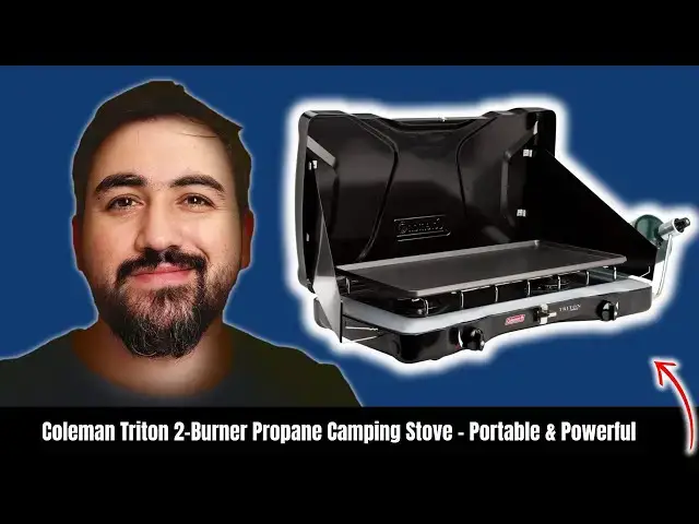 'Video thumbnail for Coleman Triton 2-Burner Propane Camping Stove – Portable & Powerful'
