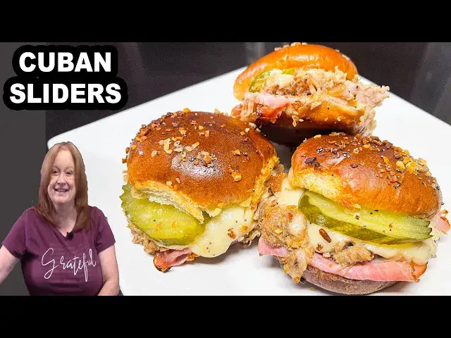 'Video thumbnail for CUBAN SLIDERS, A classic sandwich perfect for appetizers, lunch, or dinner'