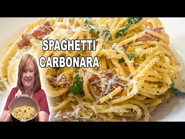 'Video thumbnail for How To Make EASY SPAGHETTI CARBONARA, Italian Pasta Dish'