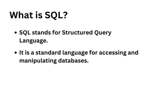 'Video thumbnail for Introduction to SQL'