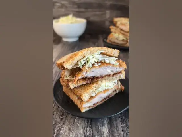 'Video thumbnail for Easy Japanese Chicken Katsu Sandwich #cooking #japanesefood #easyrecipes'