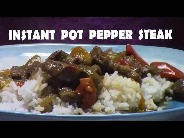 'Video thumbnail for INSTANT POT PEPPER STEAK RECIPE'