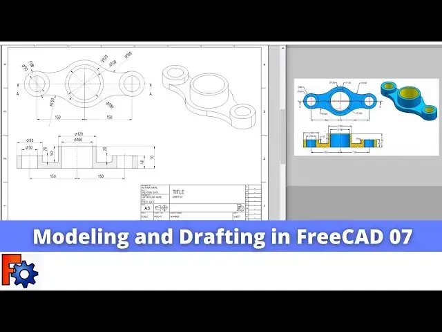 'Video thumbnail for Modeling and Drafting in FreeCAD 07 | FreeCAD Tutorial | FreeCAD Drawing | Mechnexus |'