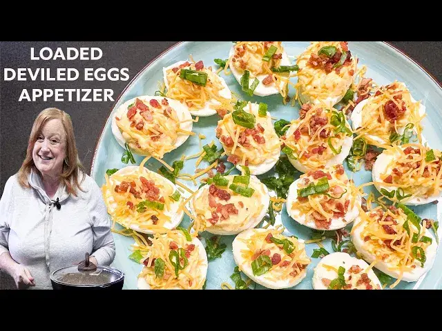 'Video thumbnail for LOADED DEVILED EGGS, Over The Top Easy Appetizer Perfect for any Occasion.'