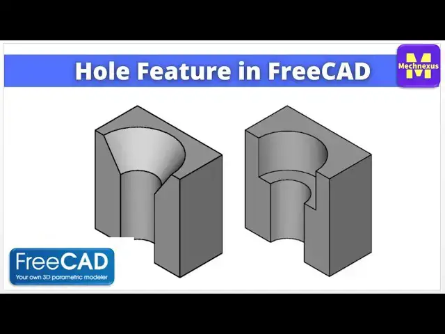 'Video thumbnail for Groove Feature in FreeCAD Part Design | FreeCAD Beginner Tutorial | Mechnexus |'
