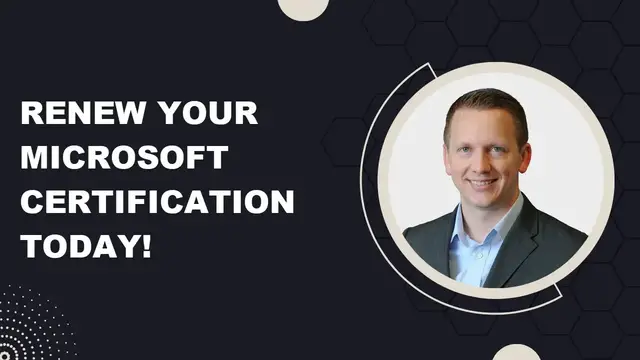 'Video thumbnail for How to Renew Your Microsoft Certification!'