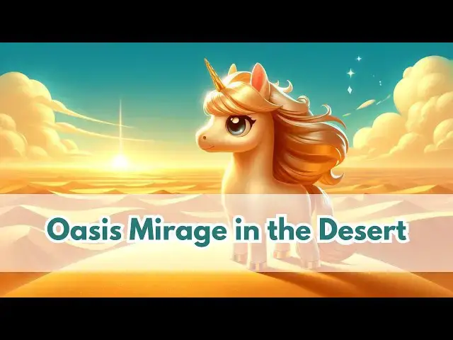 'Video thumbnail for Unicorn Bedtime Story | Oasis Mirage in the Desert | Children Story | Tale FOR KIDS in English'