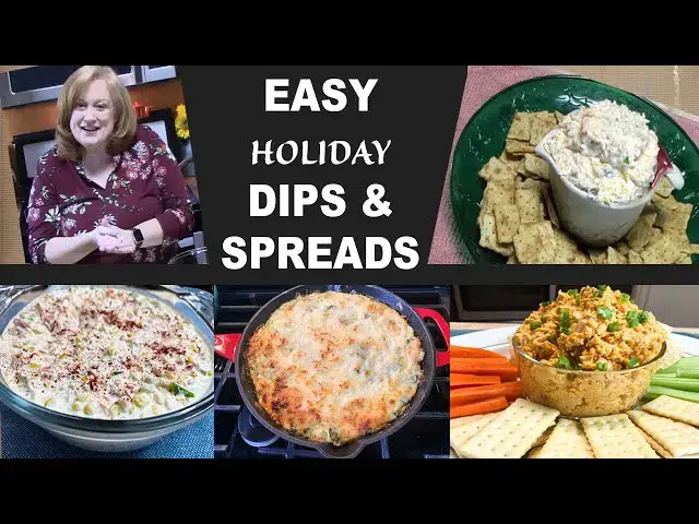 'Video thumbnail for Easy HOLIDAY DIPS & SPREADS Appetizer Recipes'