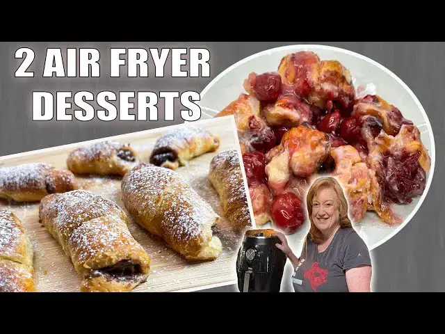'Video thumbnail for Easy AIR FRYER DESSERTS with CRESCENT ROLLS | 5 Ingredients or Less Air Fryer Dessert Recipes'