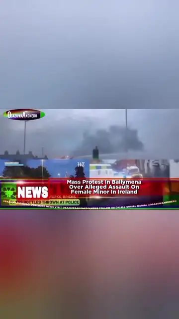 'Video thumbnail for Mass Protest In Ballymena Over Alleged Assault On Female Minor In Ireland '